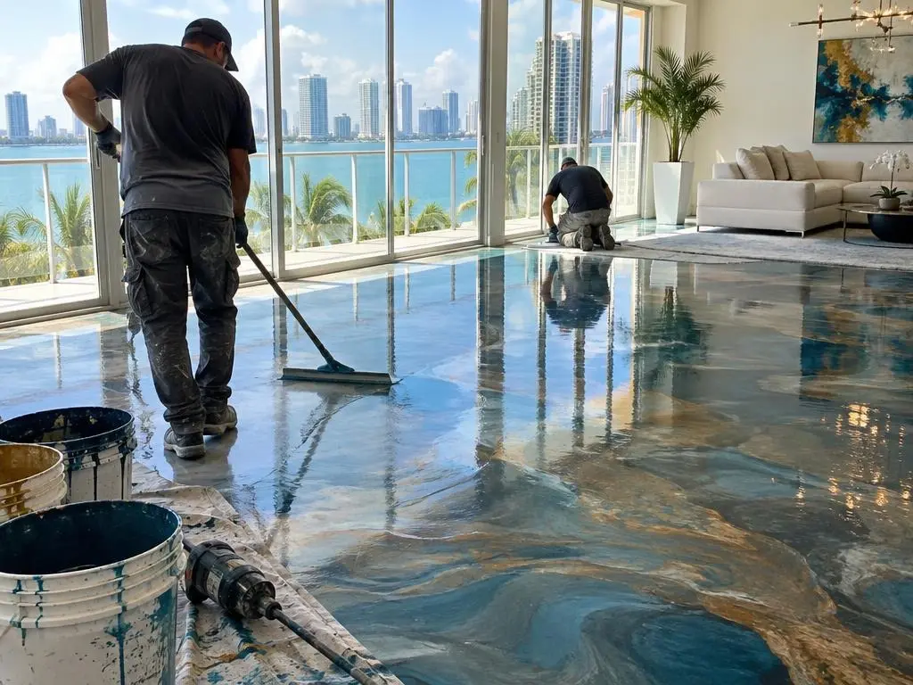 Metallic Epoxy Floors in Miami, FL